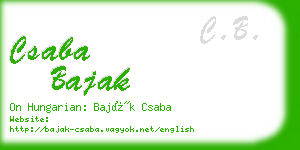 csaba bajak business card